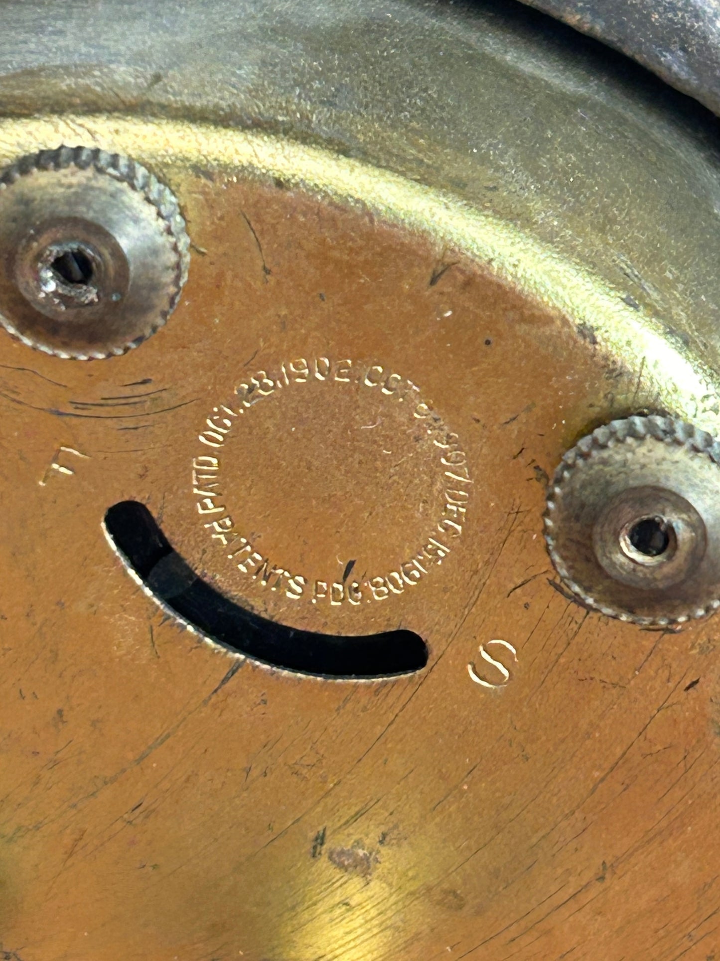 Antique Figural Brass Dog Clock | Wind-Up | Made in USA