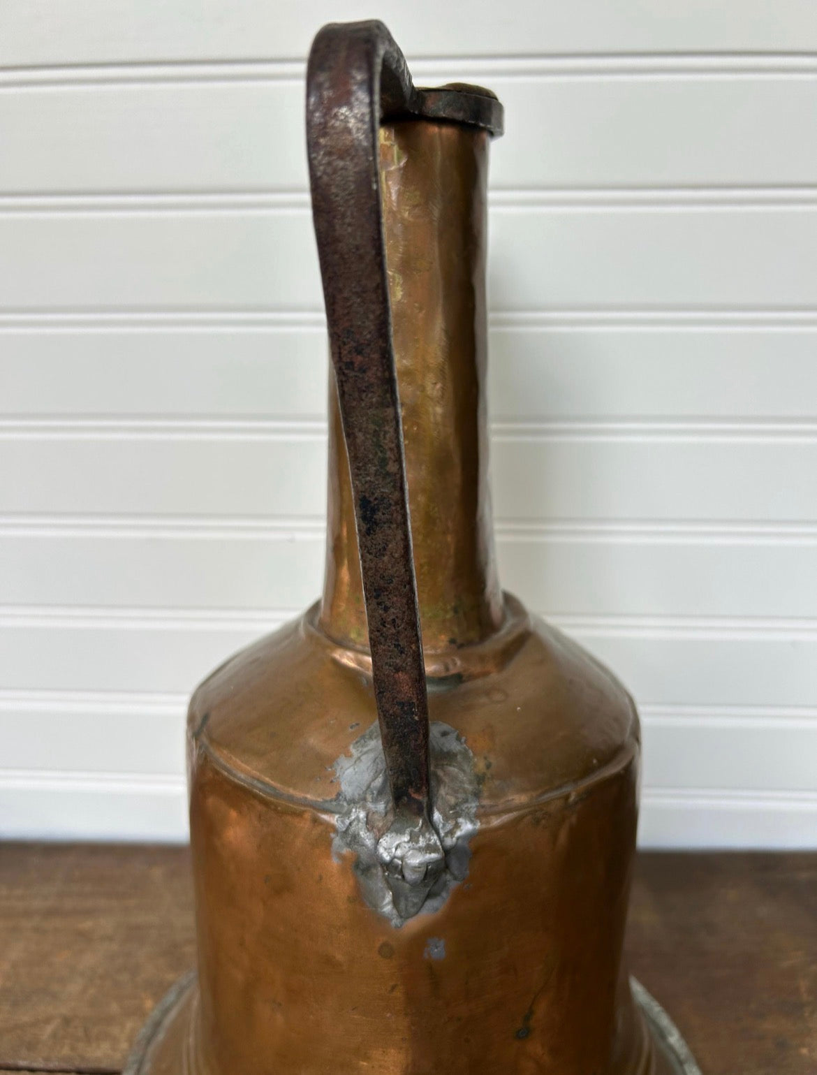 Antique 1800s Hand Hammered Copper Pitcher