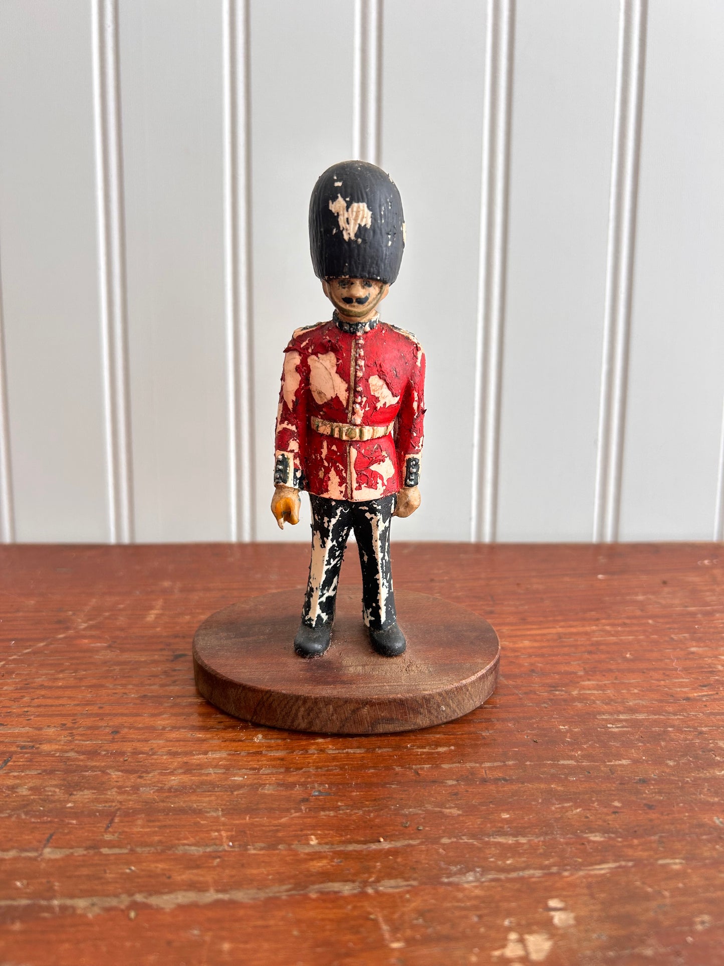 Antique British Guard Figurine with Original Patina