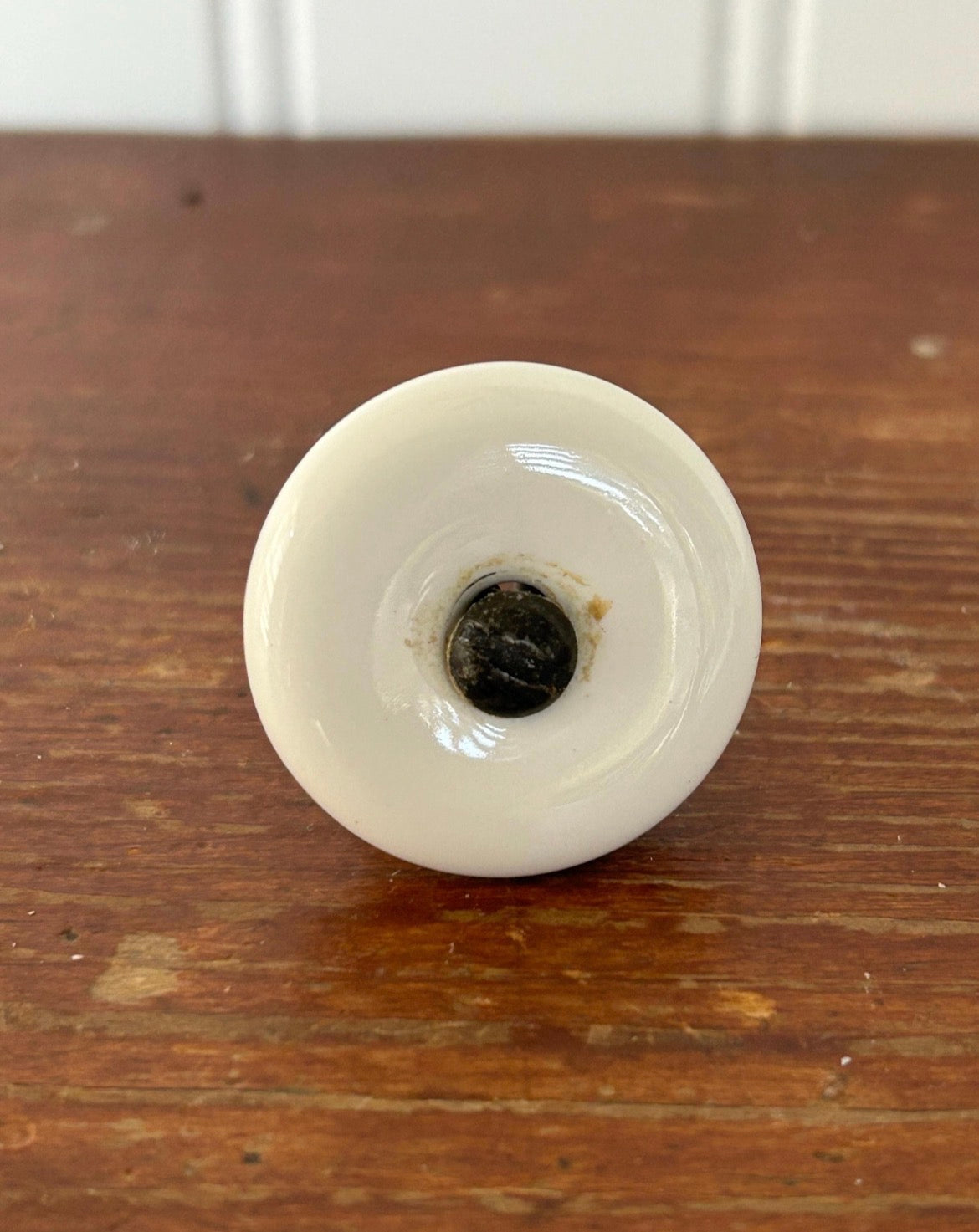 Vintage White Porcelain Drawer Knobs – Made in Japan (Set of 4)