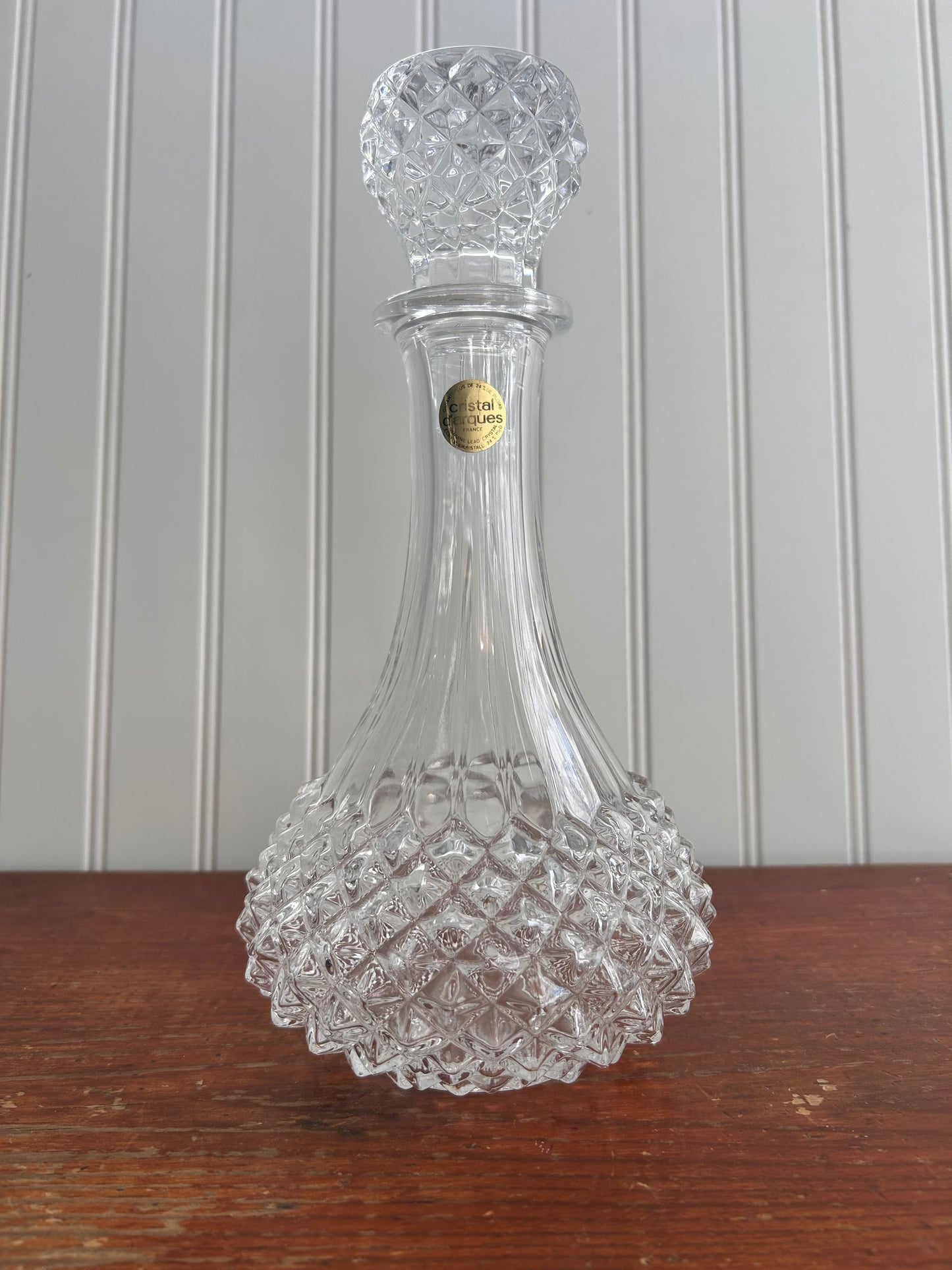 Vintage French Lead Crystal Decanter by Cristal d’Arques
