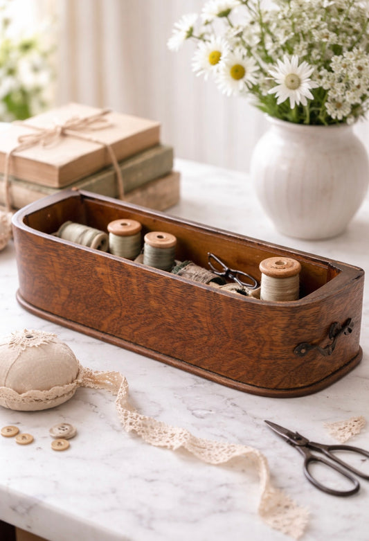 Vintage Treadle Sewing Machine Drawer
