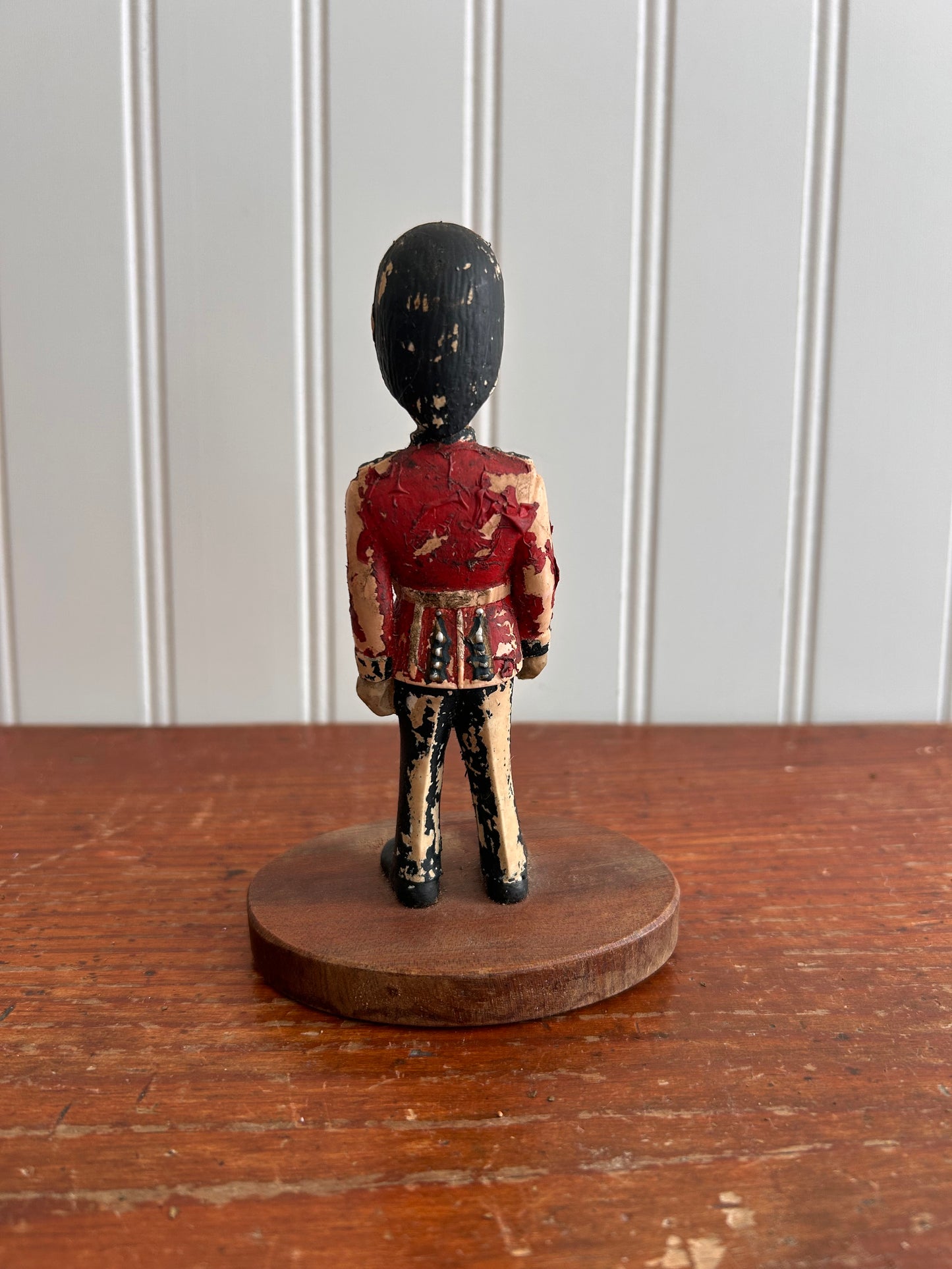 Antique British Guard Figurine with Original Patina