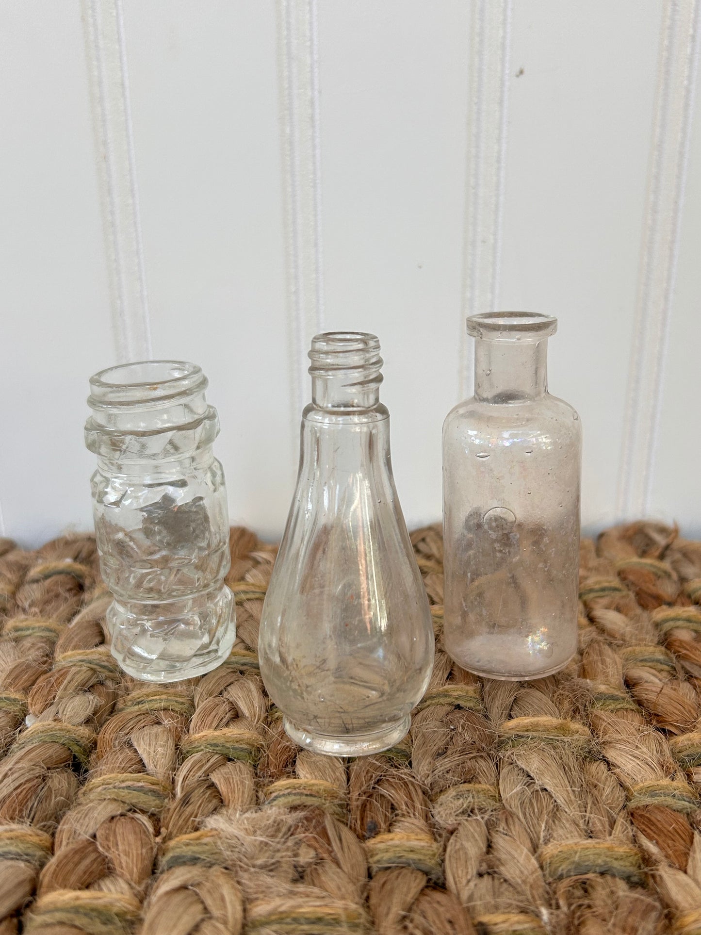 Antique Bottle Magnetic Vase Set | Set of 3