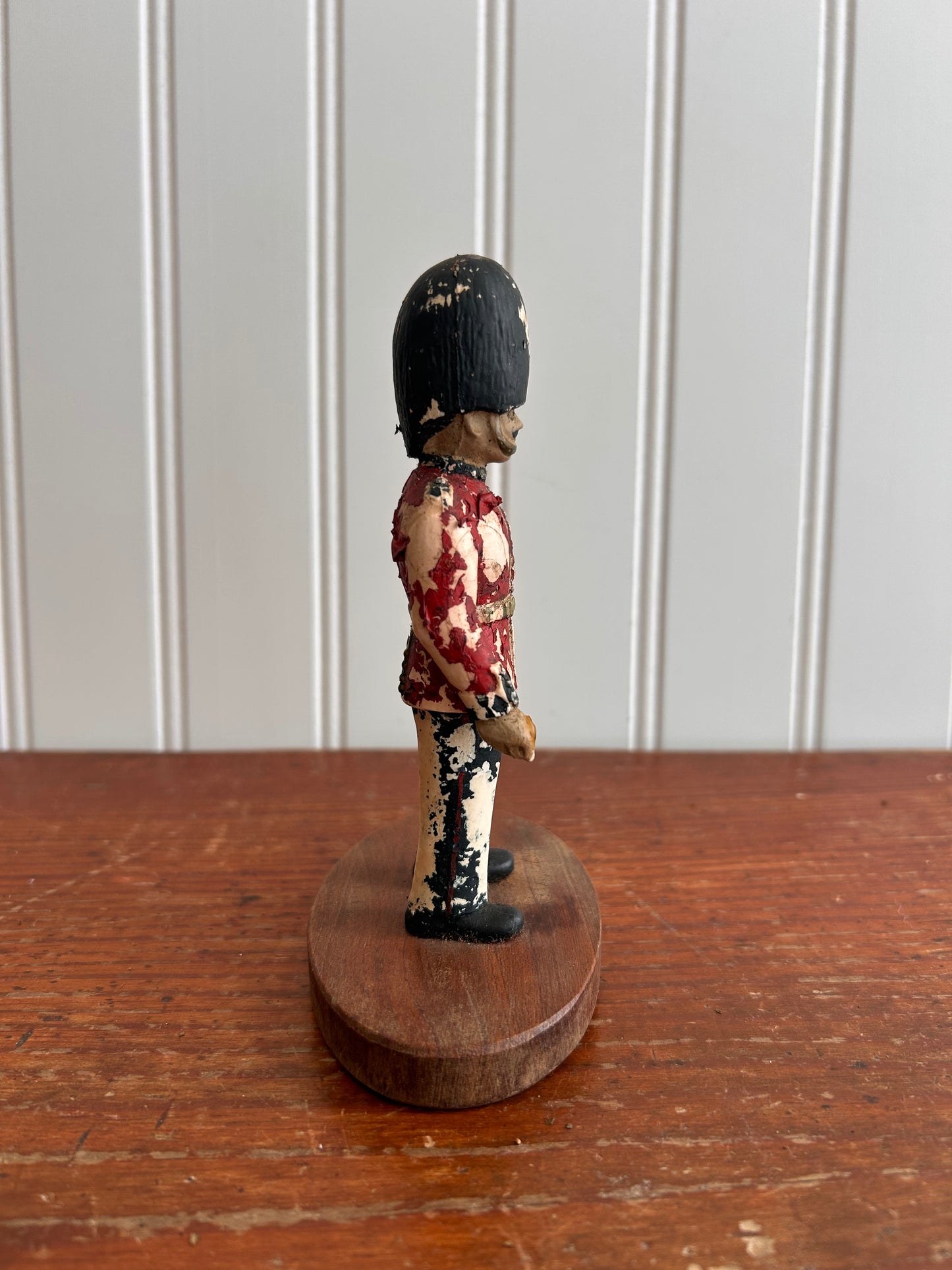 Antique British Guard Figurine with Original Patina