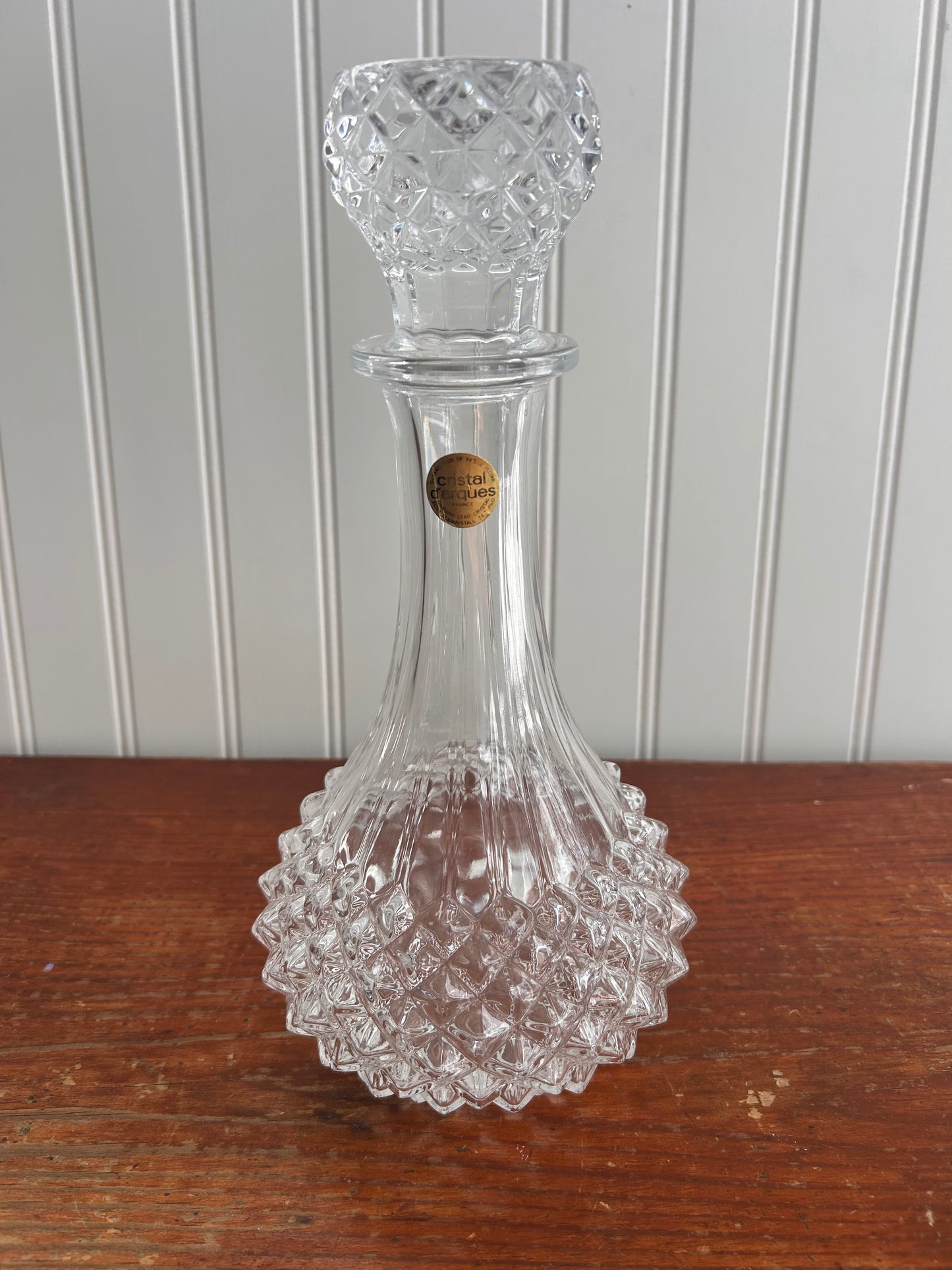 Vintage French Lead Crystal Decanter by Cristal d’Arques