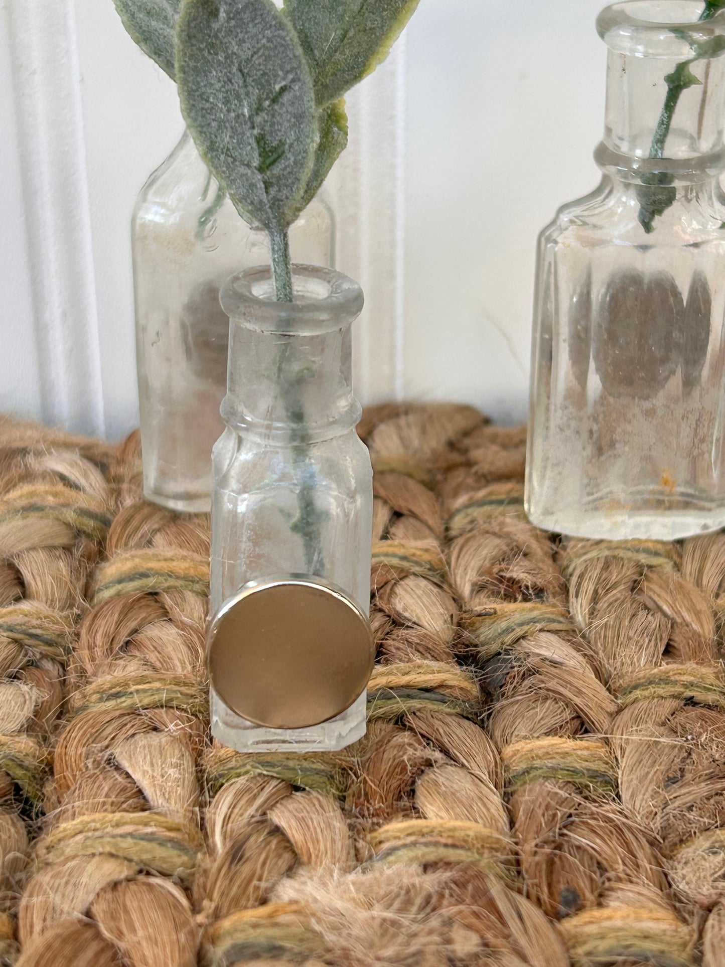 Antique Bottle Magnetic Vase Set | Set of 3