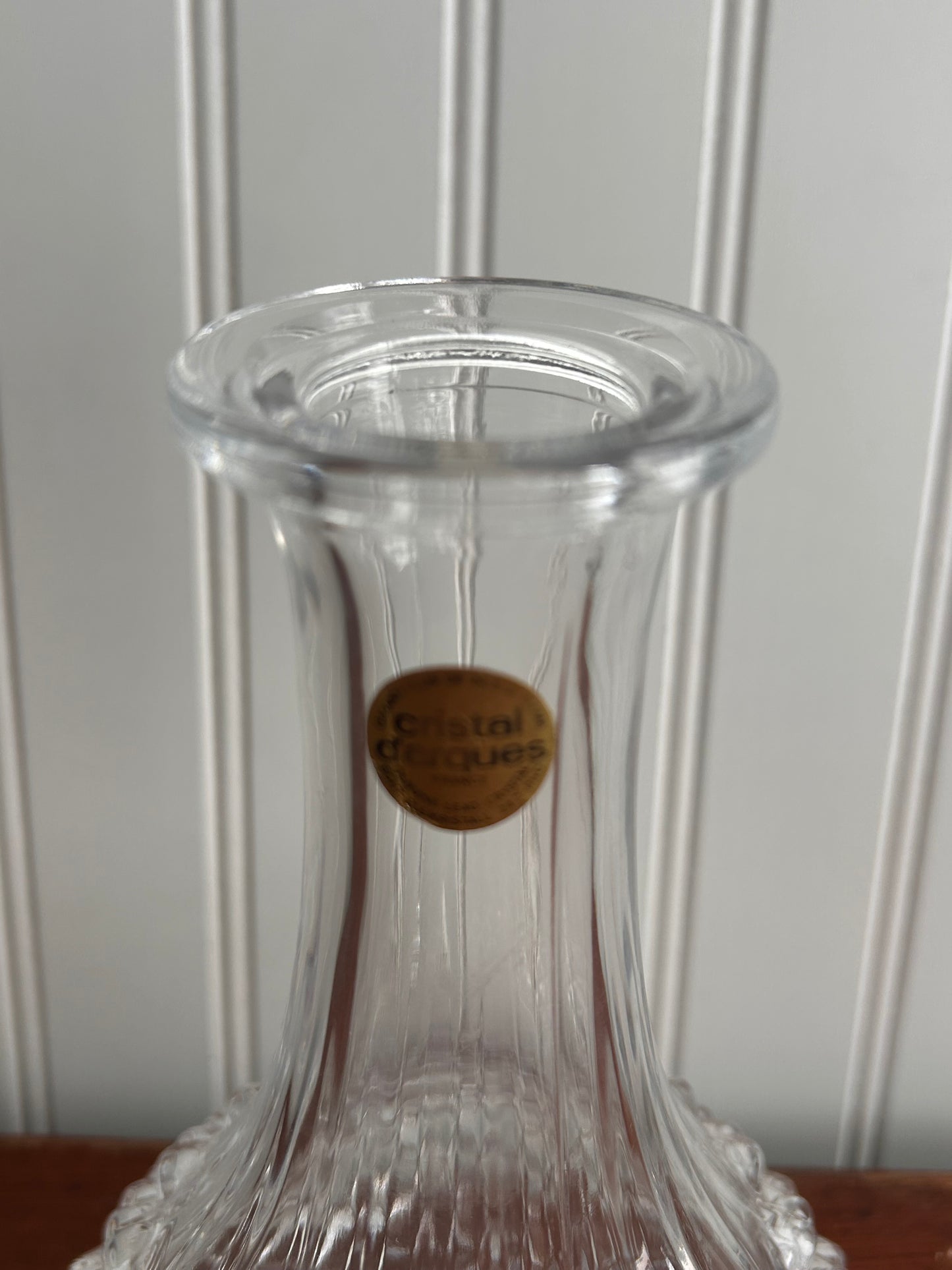 Vintage French Lead Crystal Decanter by Cristal d’Arques