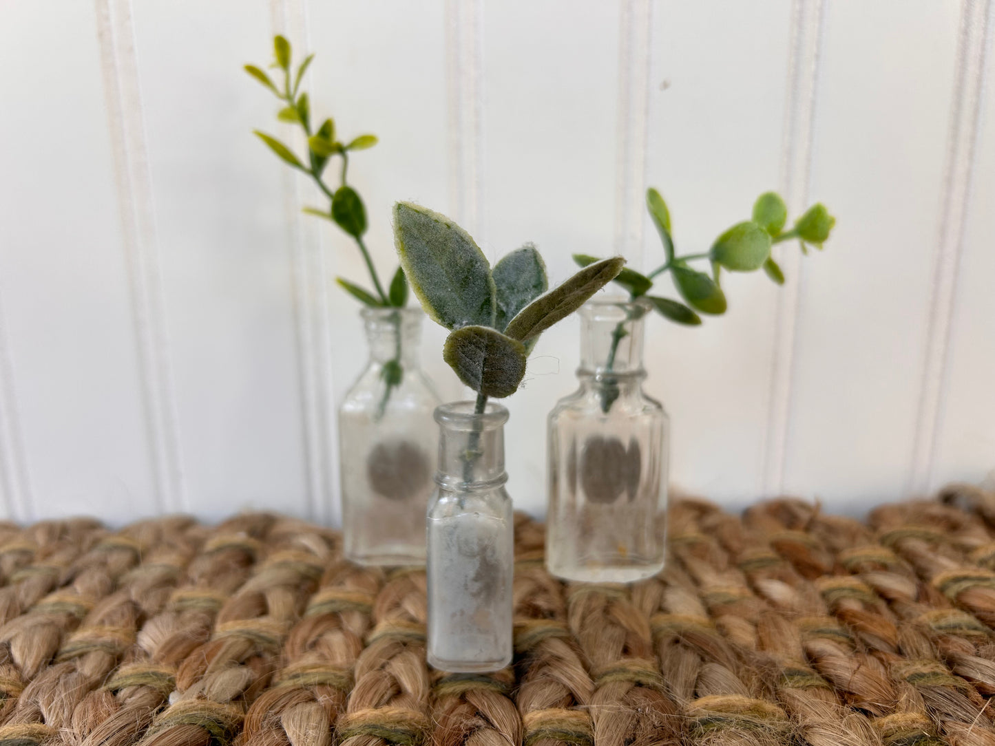 Antique Bottle Magnetic Vase Set | Set of 3