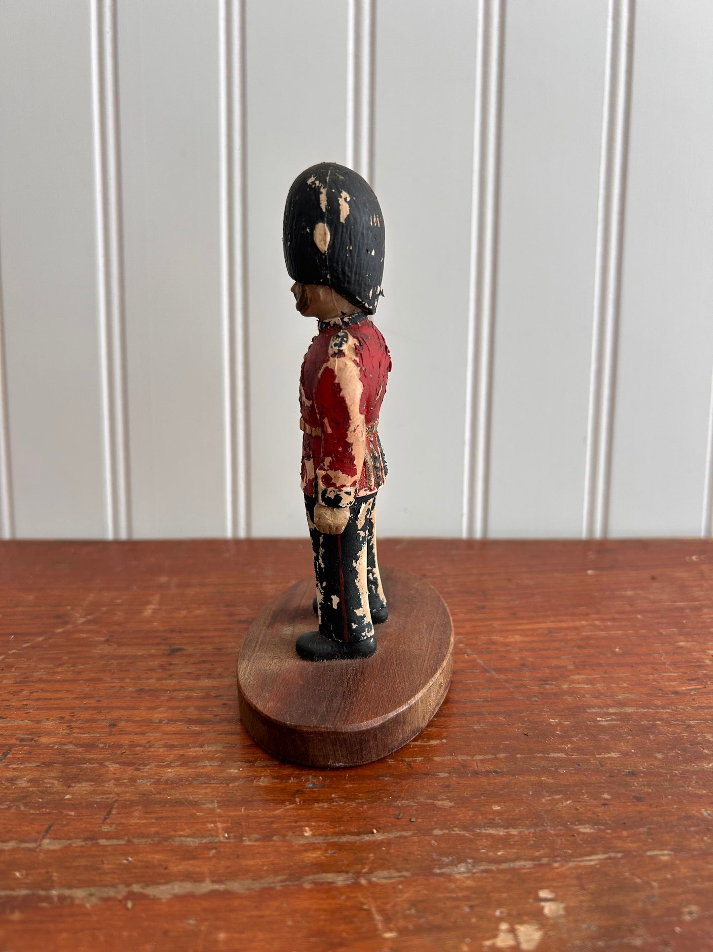 Antique British Guard Figurine with Original Patina