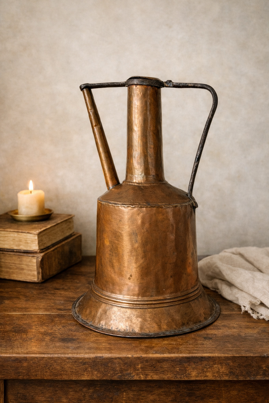 Antique 1800s Hand Hammered Copper Pitcher