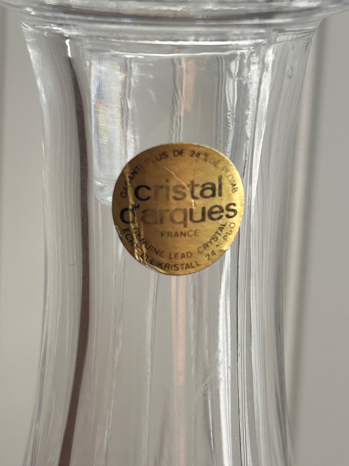 Vintage French Lead Crystal Decanter by Cristal d’Arques