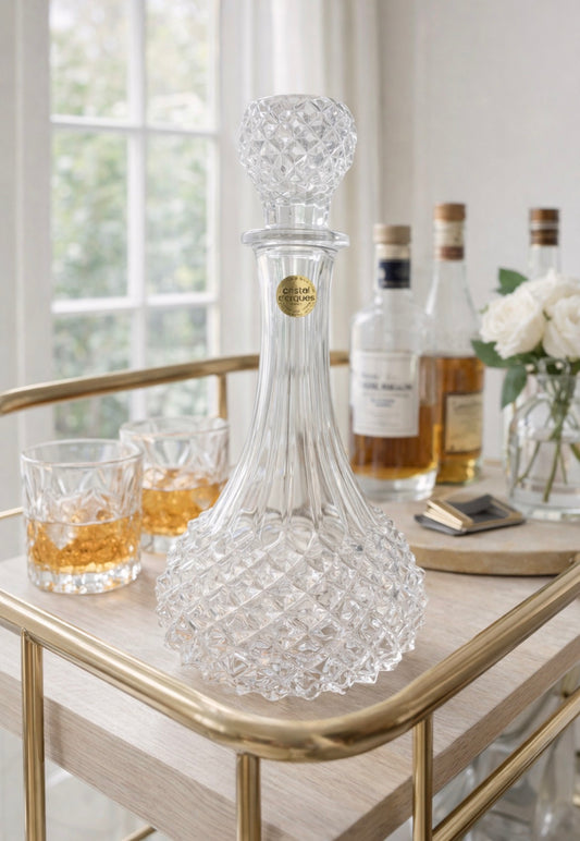 Vintage French Lead Crystal Decanter by Cristal d’Arques