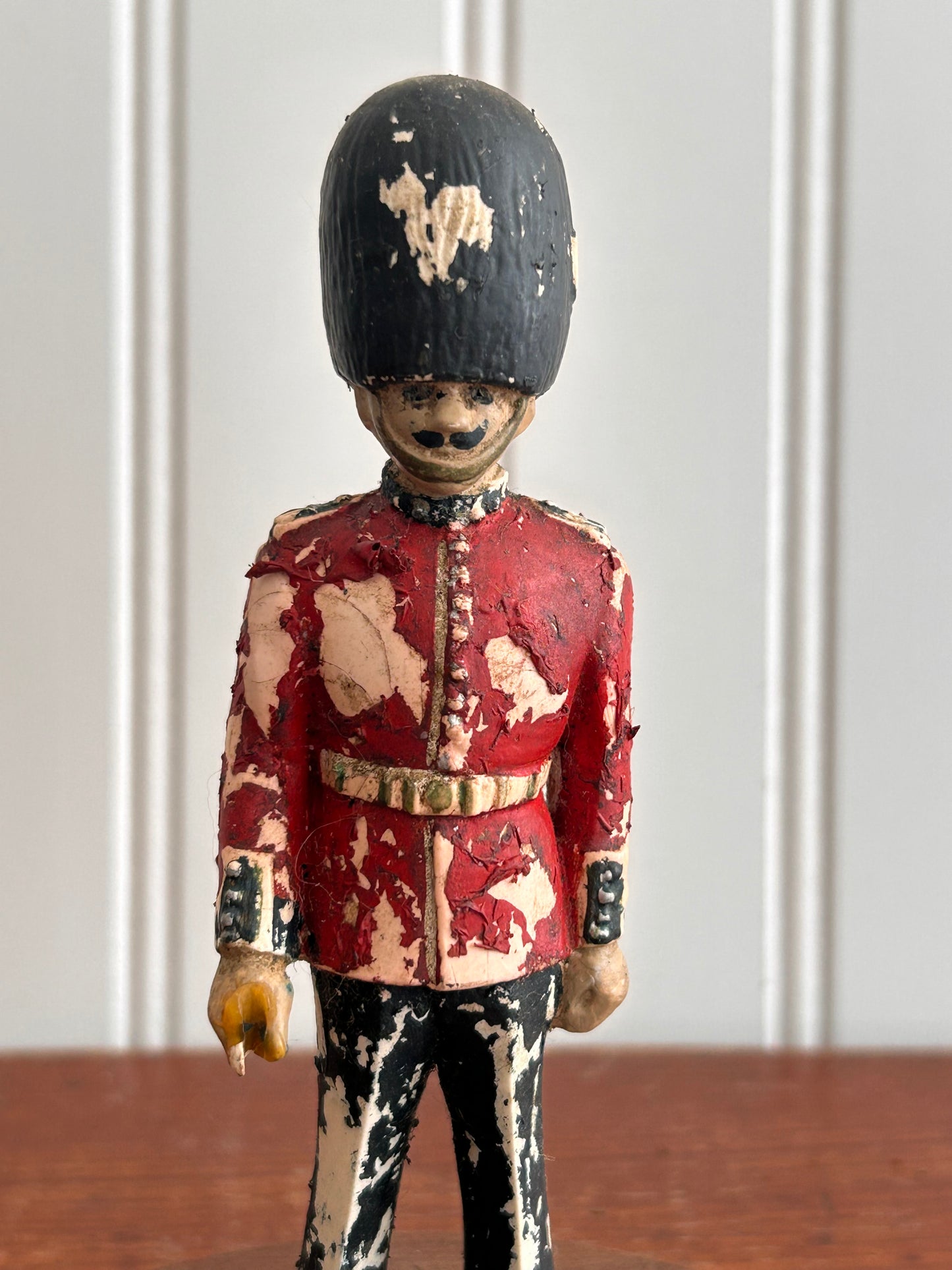 Antique British Guard Figurine with Original Patina