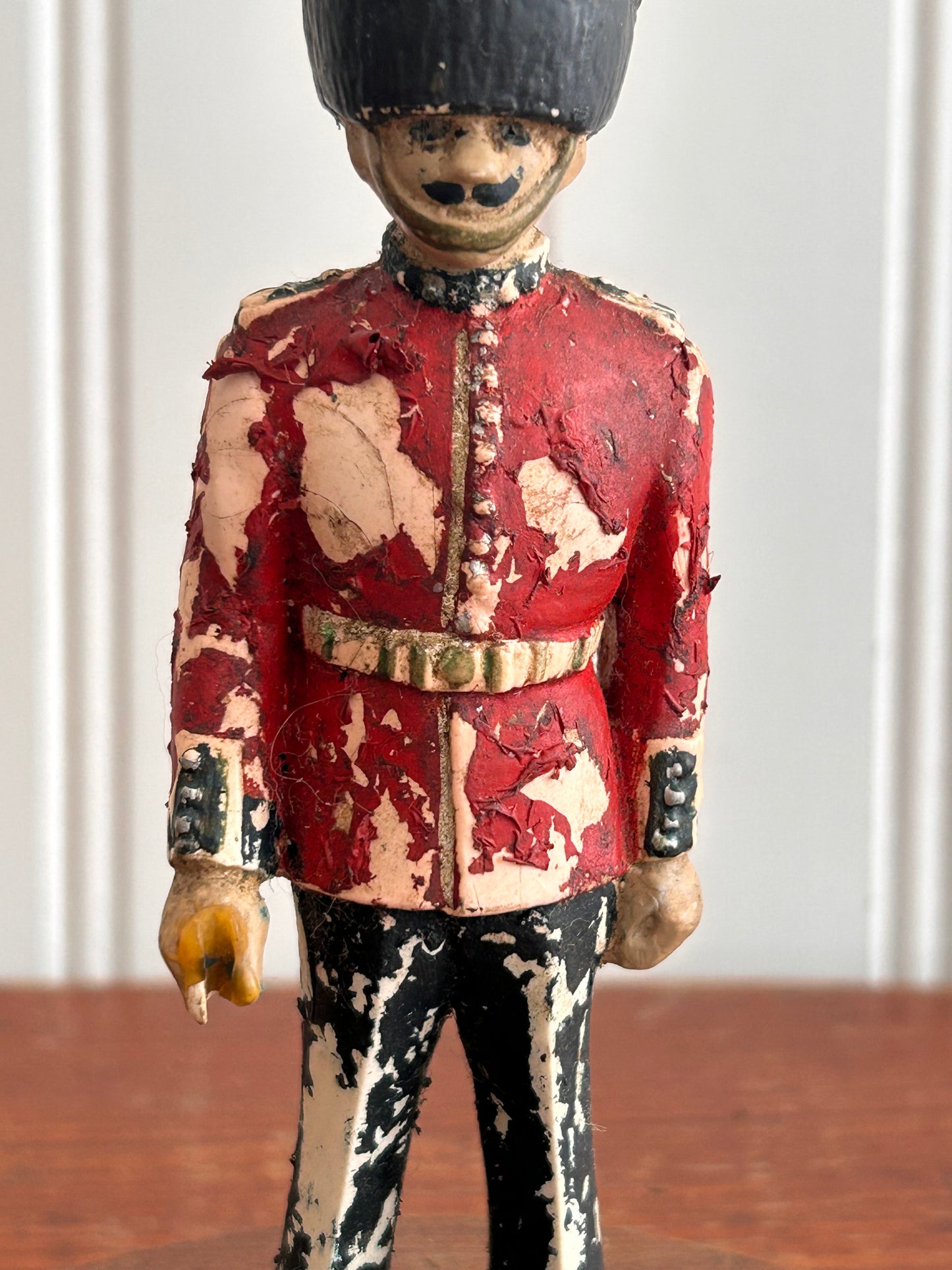 Antique British Guard Figurine with Original Patina