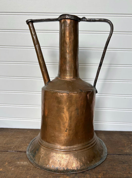 Antique 1800s Hand Hammered Copper Pitcher
