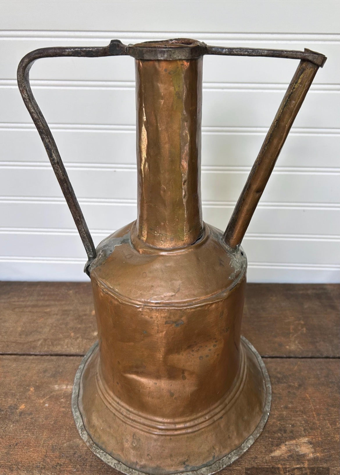 Antique 1800s Hand Hammered Copper Pitcher